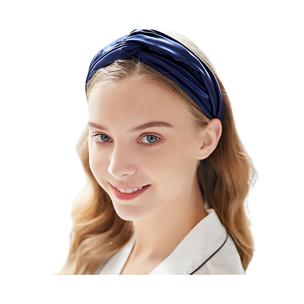 Satin-Stirnbänder, seidiges Turban-Stirnband für Damen und Mädchen, Haarwickel-Accessoire